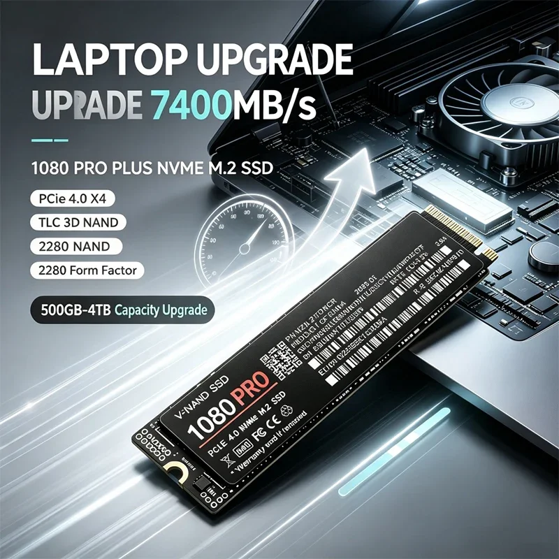 Ssd 500Gb - 7400 MB/s interne M.2 NVMe SSD